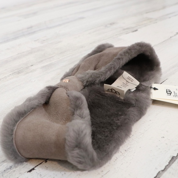 Ugg Bow Headband Stormy Gray OS new - Picture 4 of 7